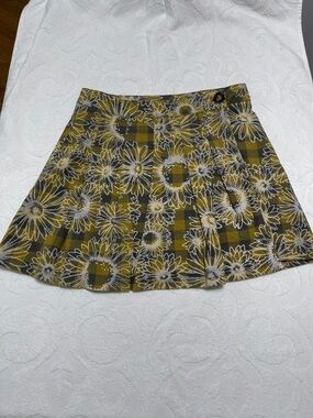 Daisy Plaid Summer / Country Concert Skirt - Sz S